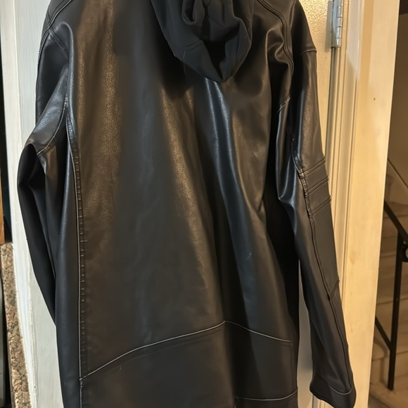 Heavy winter Faux Leather Jacket size xxl - Picture 4 of 4